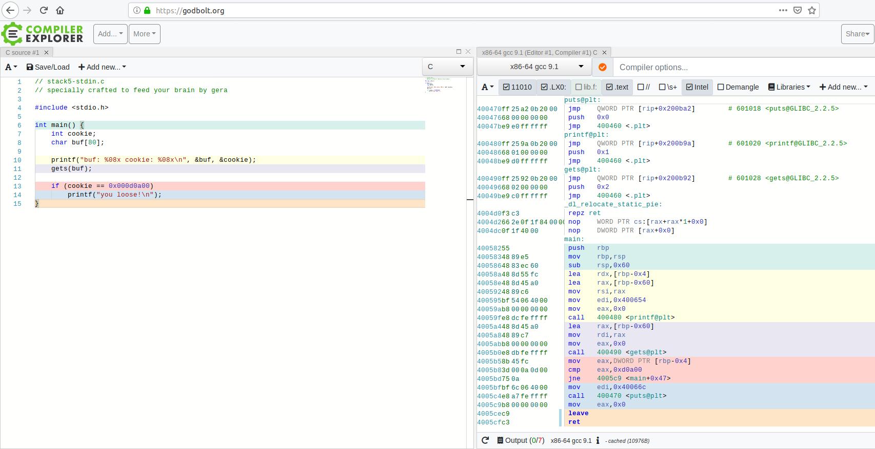 Function Stack Frame